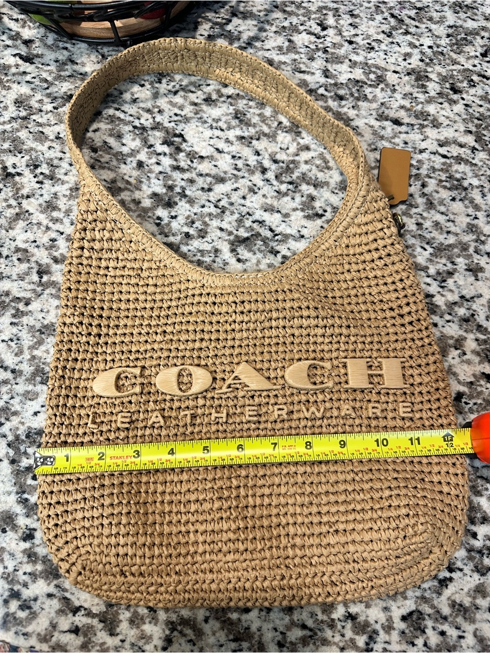 Coach Brooklyn Raffia Handbag - Picture 4 of 7